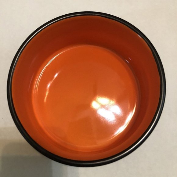 Rae Dunn Halloween Black Orange Pet Dog Cat Food Water Bowl “beware Of Me” - Picture 3 of 7